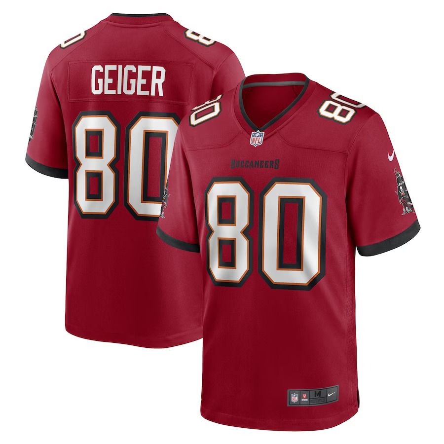 Men Tampa Bay Buccaneers #80 Kaylon Geiger Nike Red Game Player NFL Jersey->tampa bay buccaneers->NFL Jersey